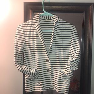 Striped J Crew blazer